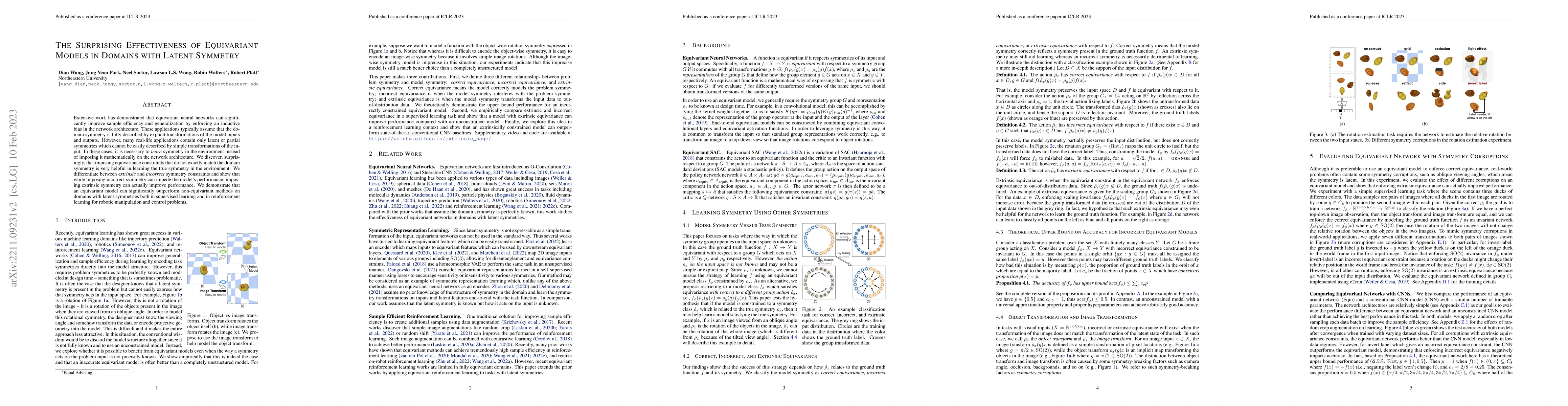 Thumbnail for The Surprising Effectiveness of Equivariant Models in Domains with
  Latent Symmetry