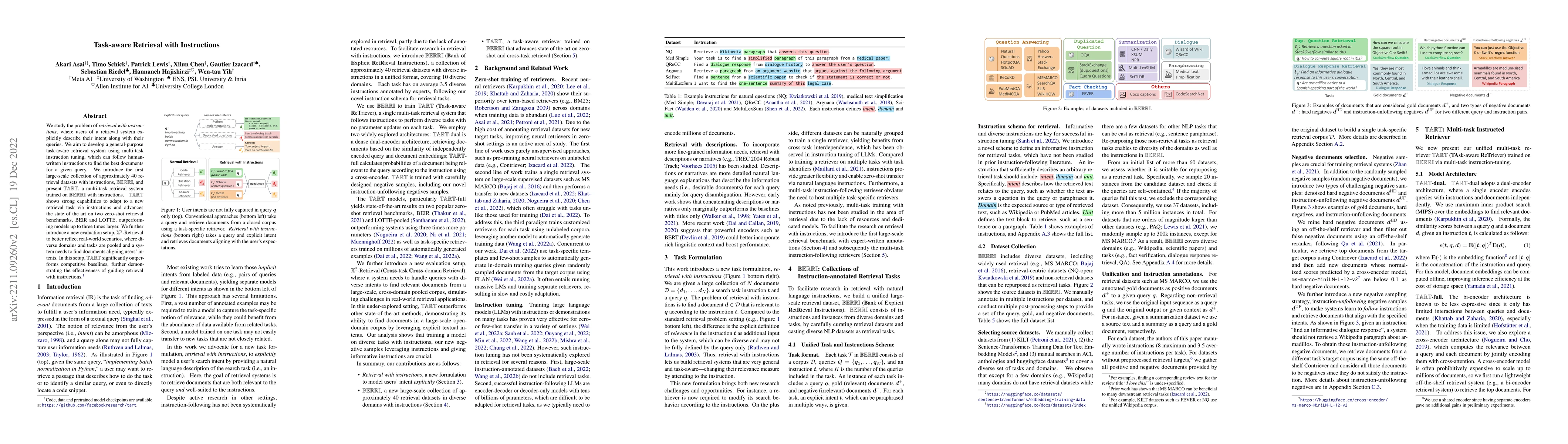 Thumbnail for Task-aware Retrieval with Instructions