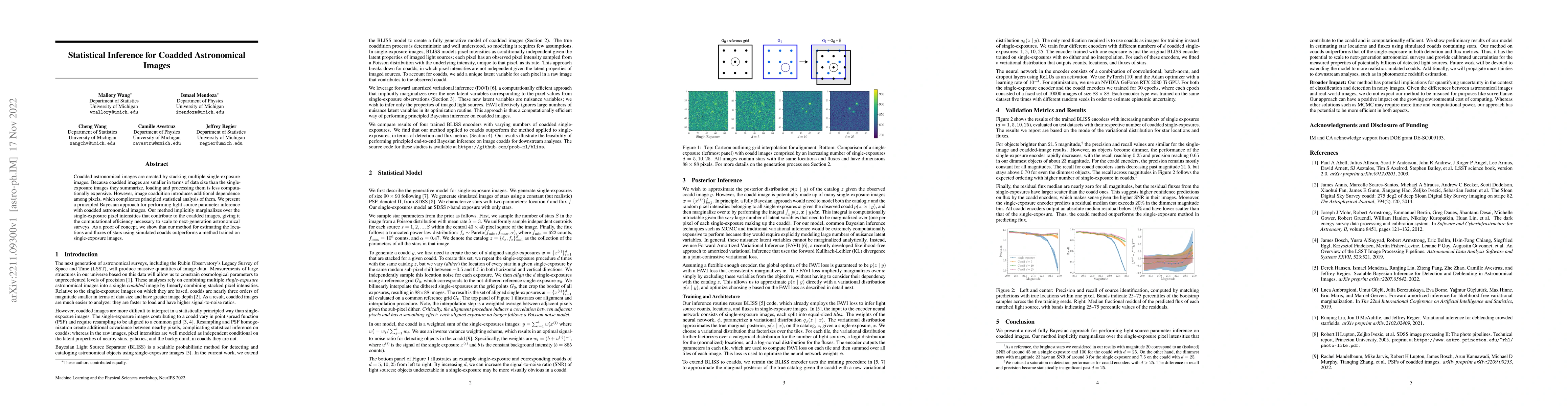 Thumbnail for Statistical Inference for Coadded Astronomical Images