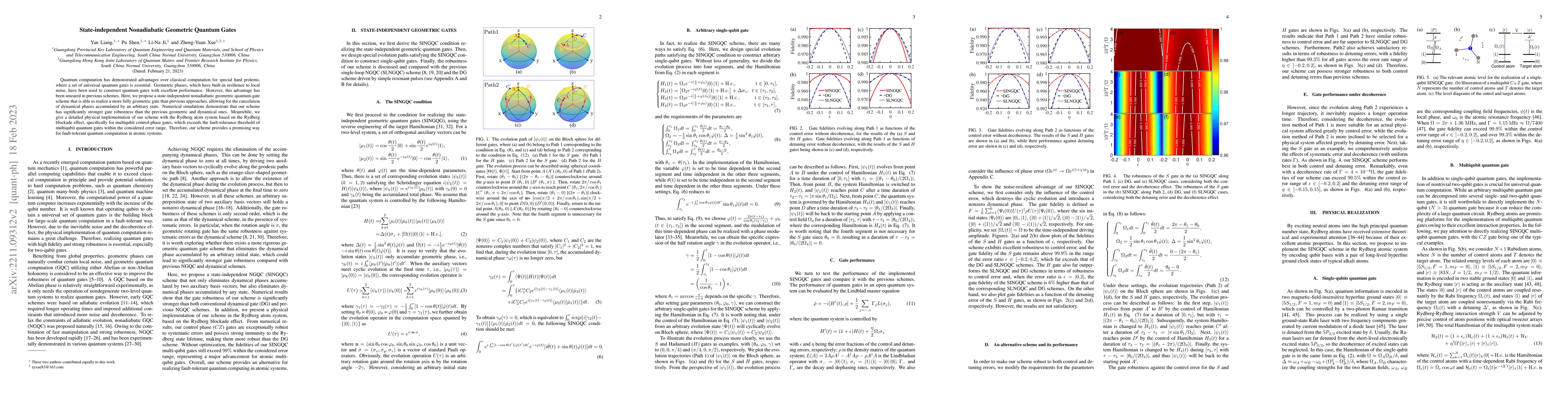 Thumbnail for State-independent Nonadiabatic Geometric Quantum Gates