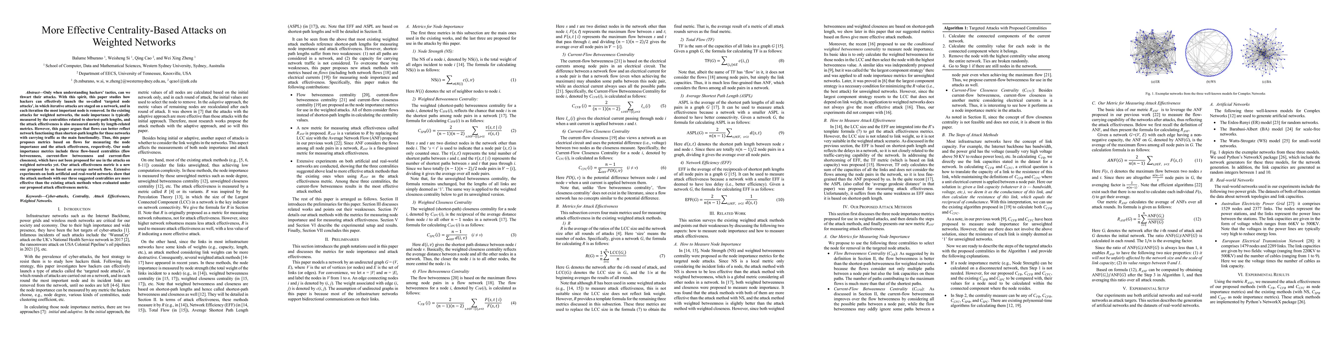 Thumbnail for More Effective Centrality-Based Attacks on Weighted Networks