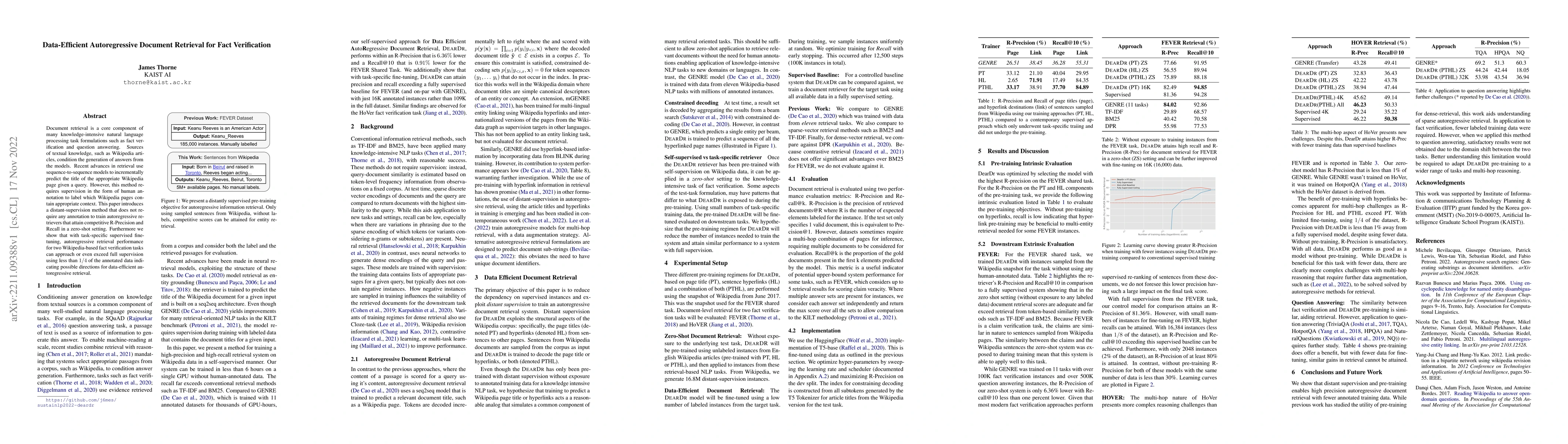 Thumbnail for Data-Efficient Autoregressive Document Retrieval for Fact Verification