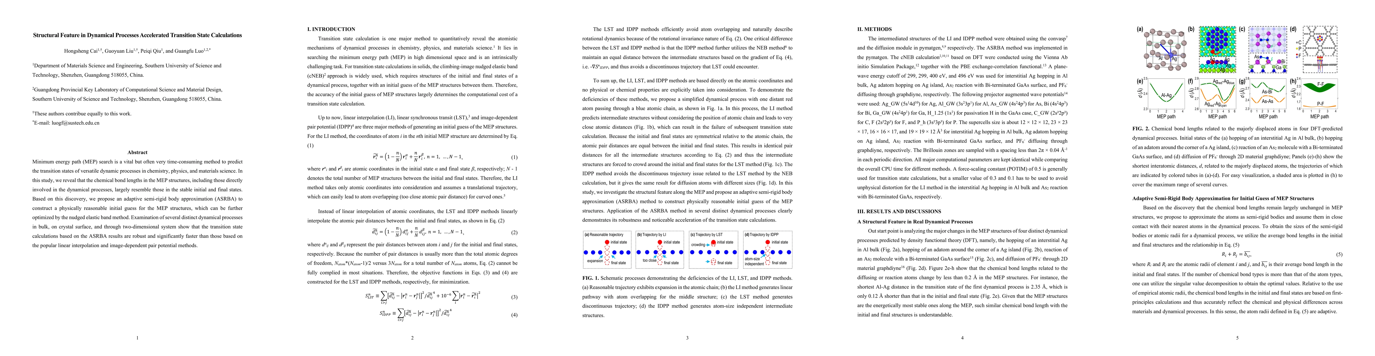 Thumbnail for Structural Feature in Dynamical Processes Accelerated Transition State
  Calculations