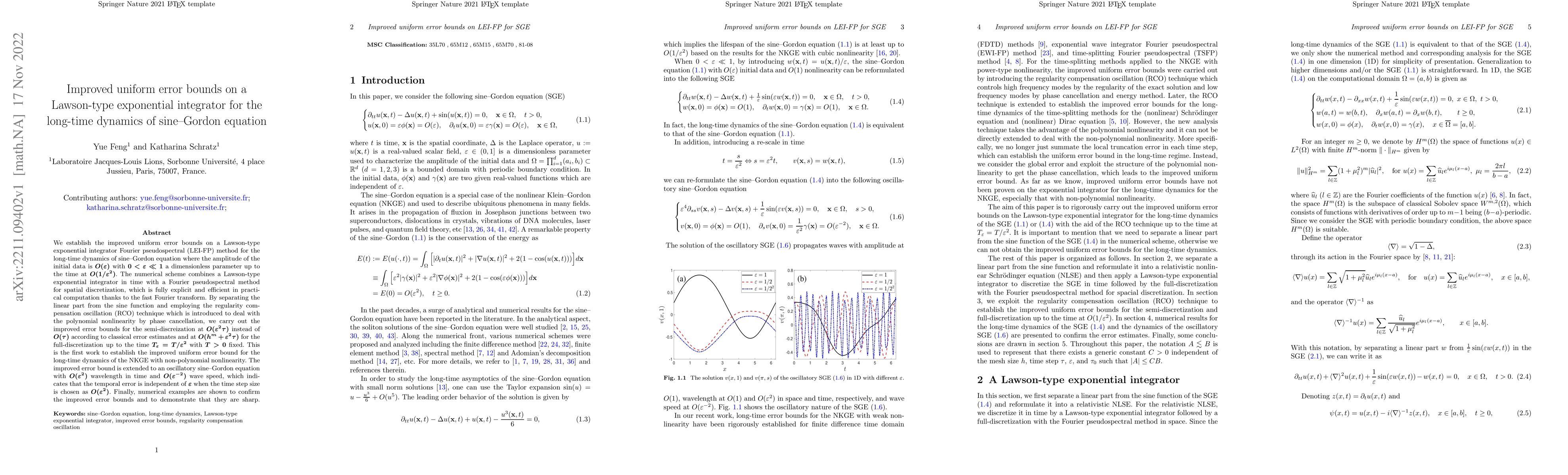 Thumbnail for Improved uniform error bounds on a Lawson-type exponential integrator
  for the long-time dynamics of sine--Gordon equation