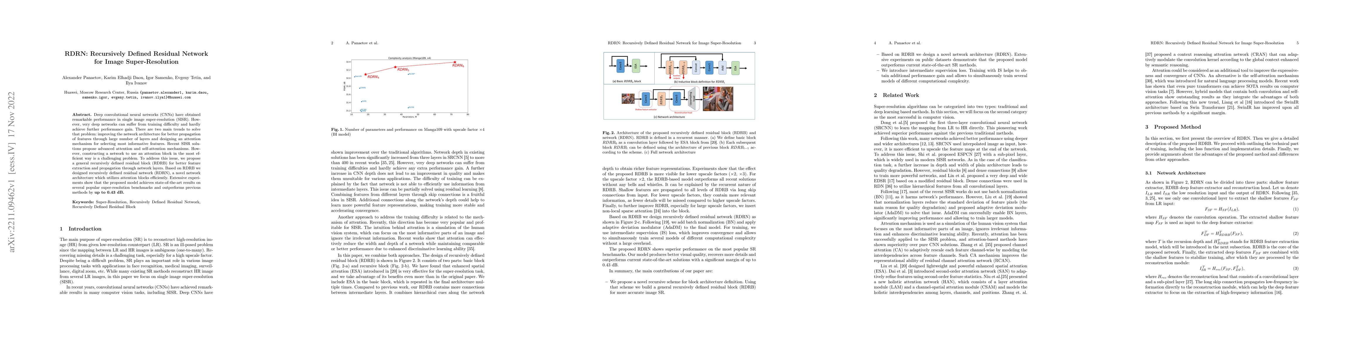 Thumbnail for RDRN: Recursively Defined Residual Network for Image Super-Resolution