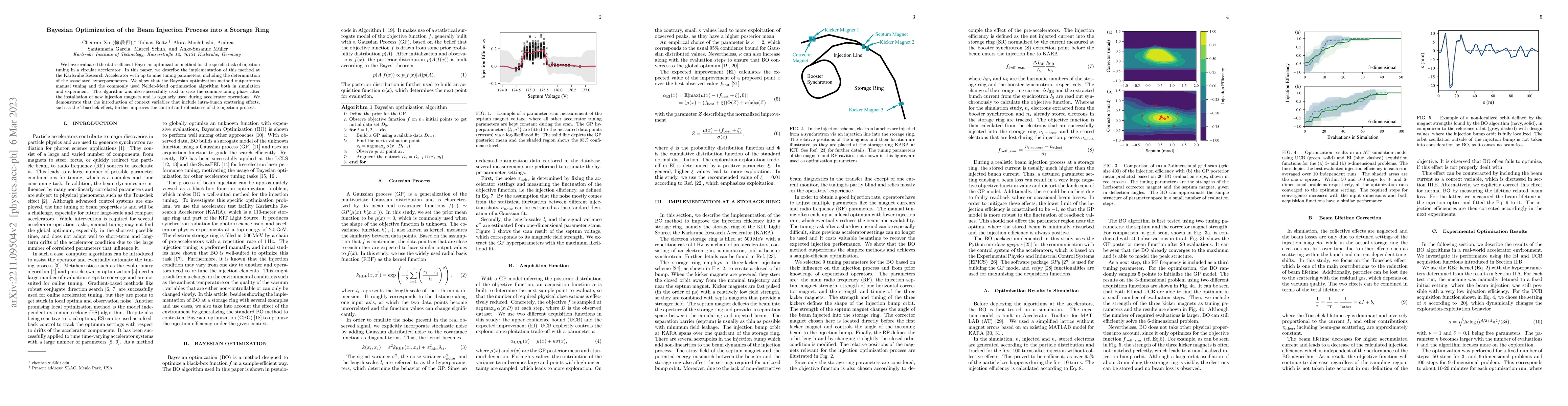 Thumbnail for Bayesian Optimization of the Beam Injection Process into a Storage Ring