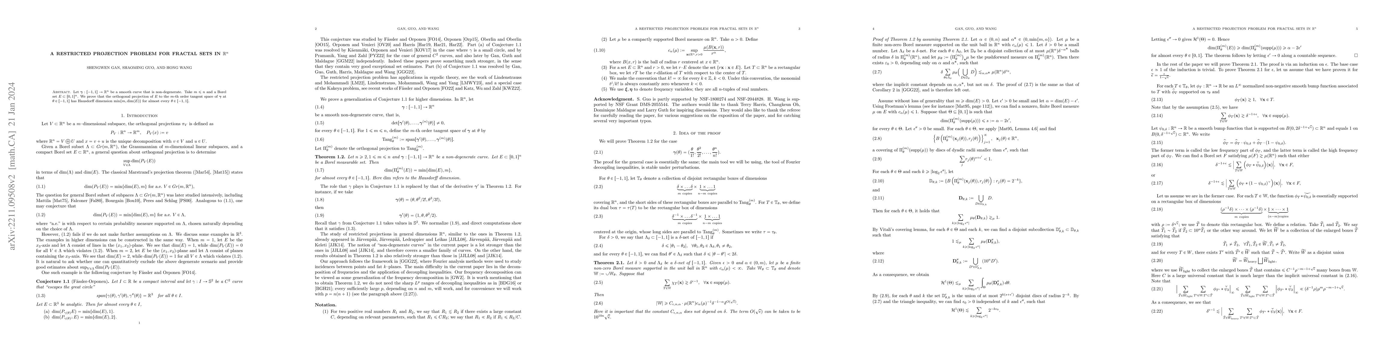 Thumbnail for A restricted projection problem for fractal sets in $\mathbb{R}^n$