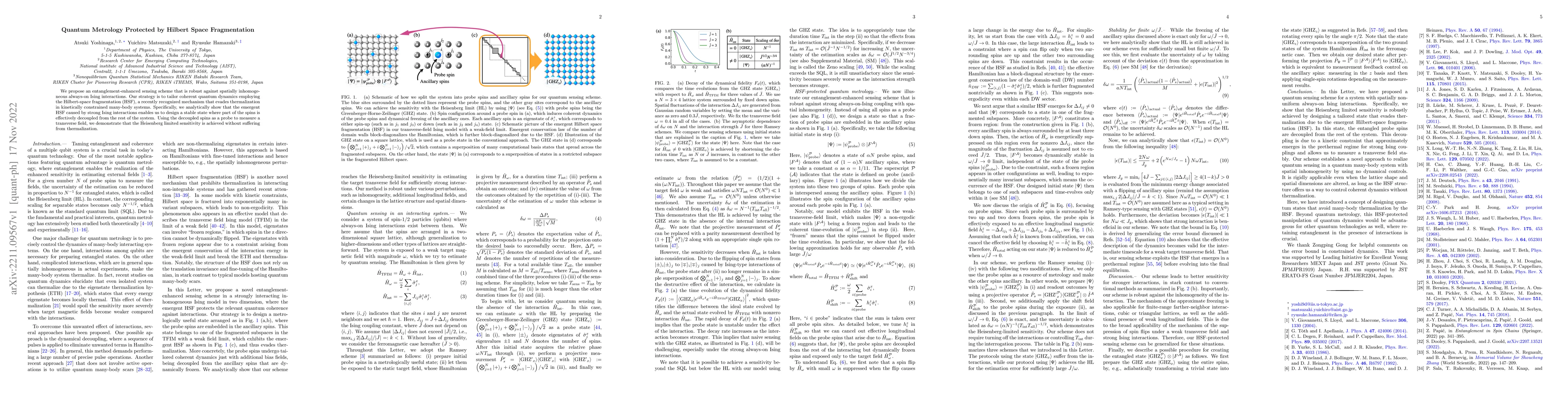 Thumbnail for Quantum Metrology Protected by Hilbert Space Fragmentation