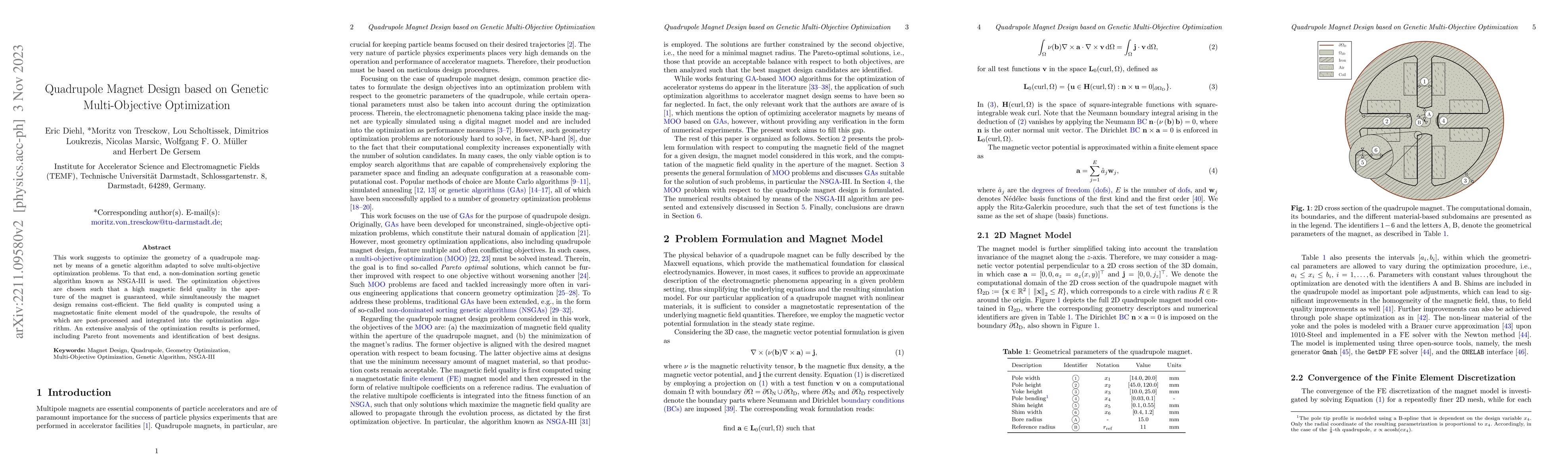 Thumbnail for Quadrupole Magnet Design based on Genetic Multi-Objective Optimization