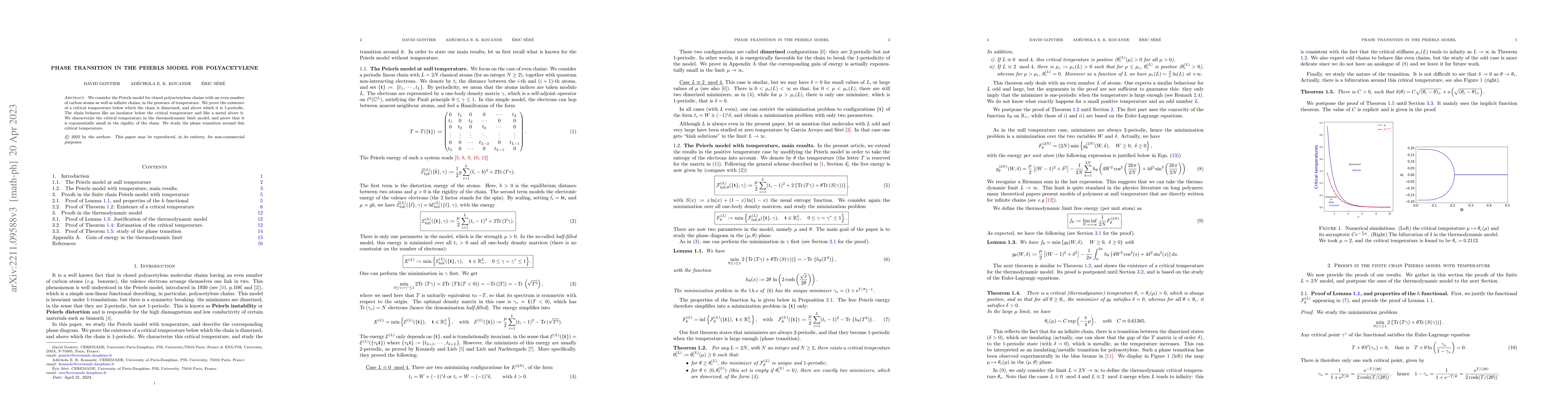 Thumbnail for Phase transition in the Peierls model for polyacetylene