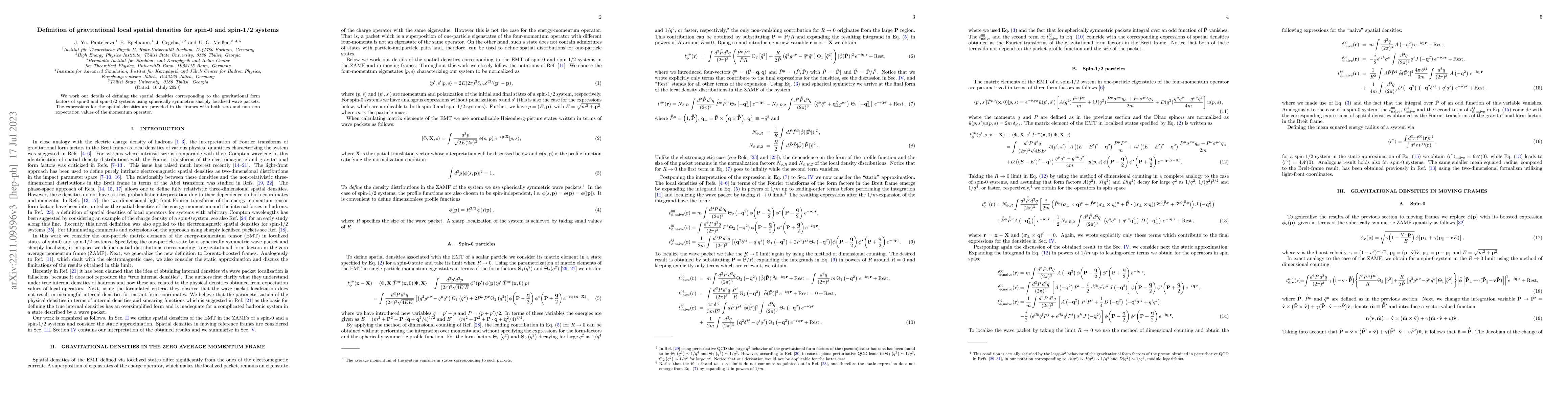 Thumbnail for Definition of gravitational local spatial densities for spin-0 and
  spin-1/2 systems