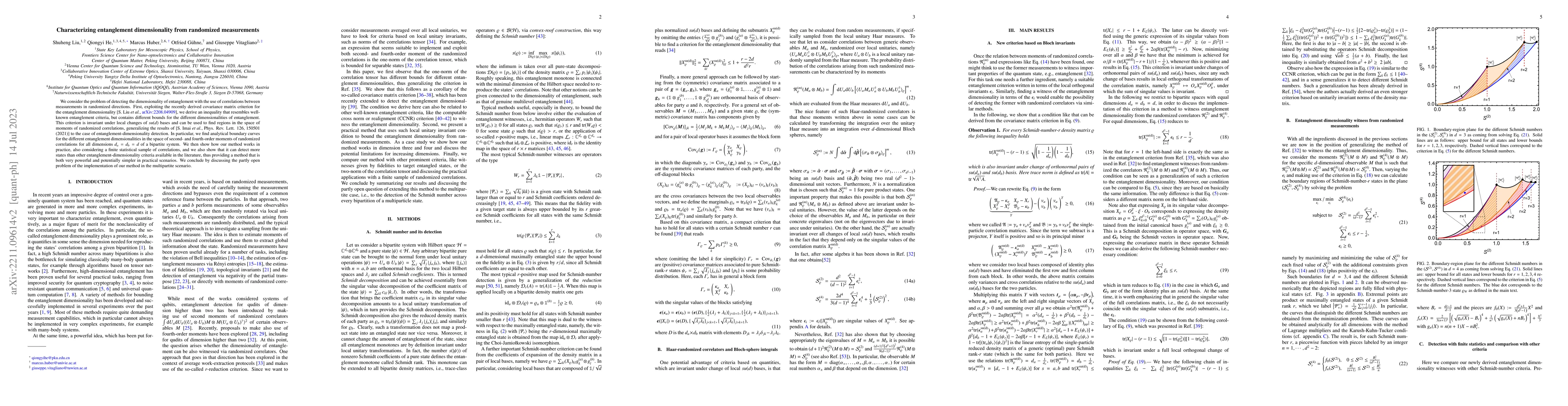 Thumbnail for Characterizing entanglement dimensionality from randomized measurements