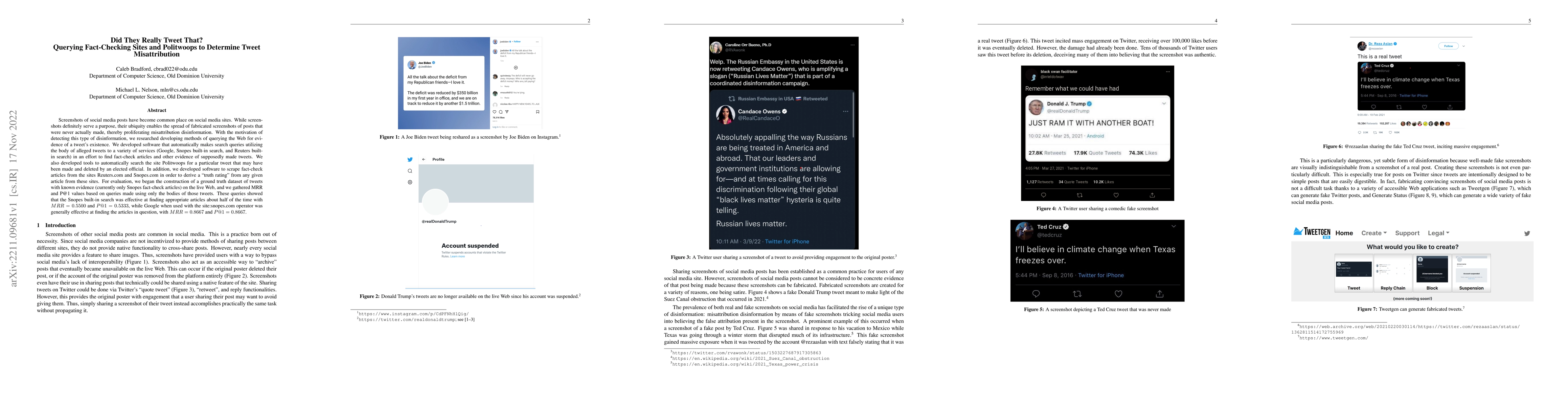 Thumbnail for Did They Really Tweet That? Querying Fact-Checking Sites and Politwoops
  to Determine Tweet Misattribution