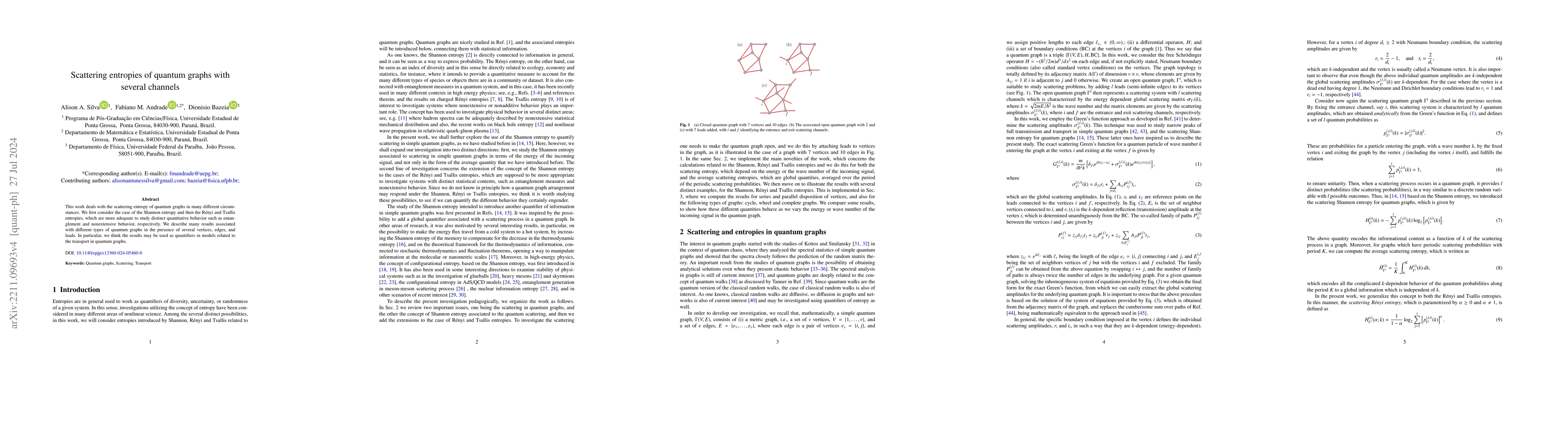 Thumbnail for Scattering entropies of quantum graphs with several channels