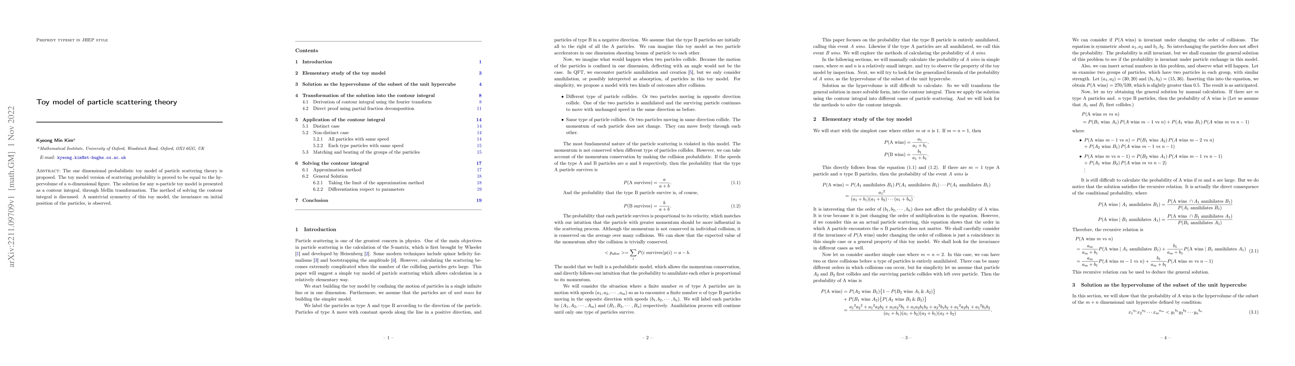 Thumbnail for Toy model of particle scattering theory