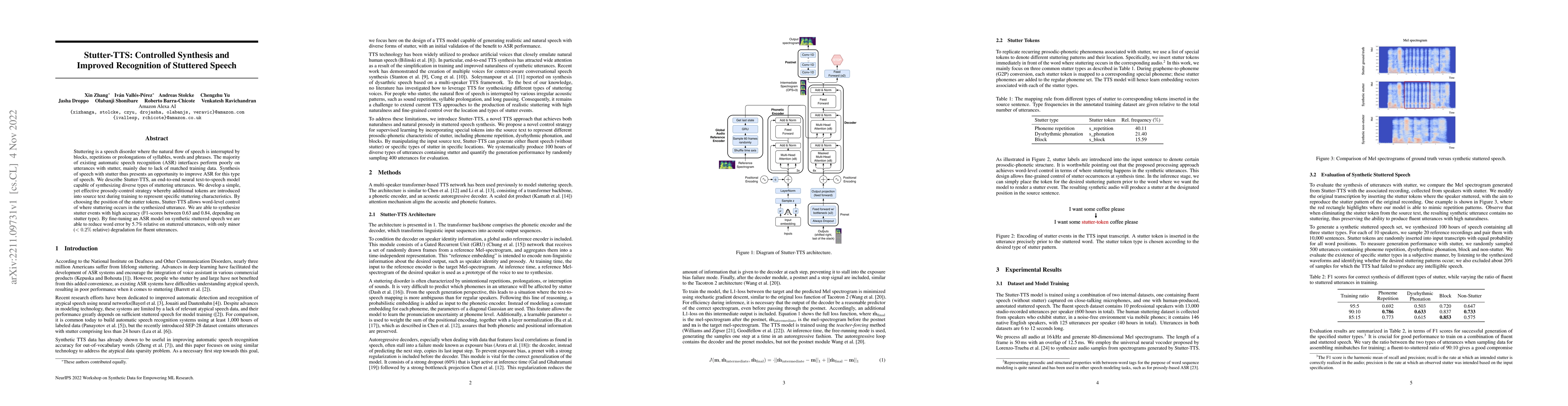 Thumbnail for Stutter-TTS: Controlled Synthesis and Improved Recognition of Stuttered
  Speech