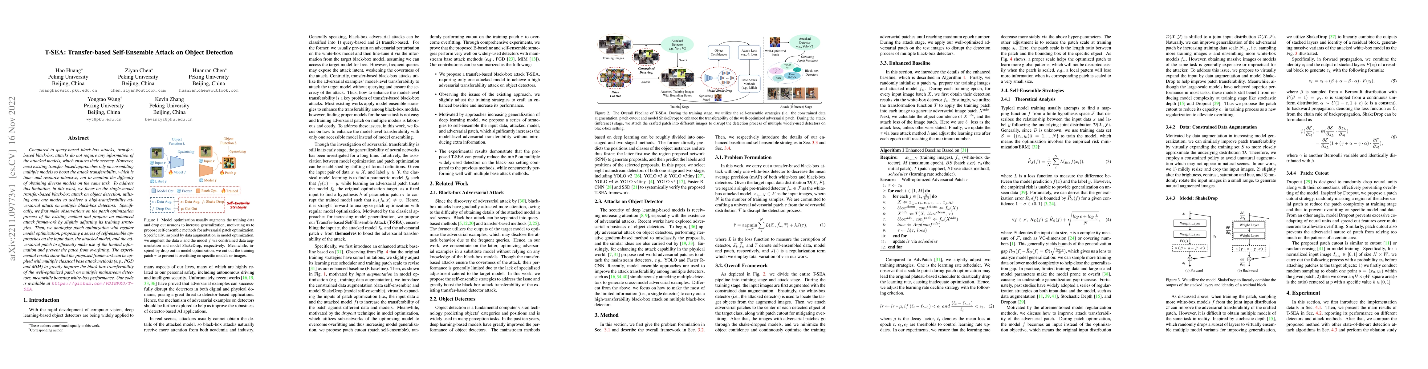 Thumbnail for T-SEA: Transfer-based Self-Ensemble Attack on Object Detection