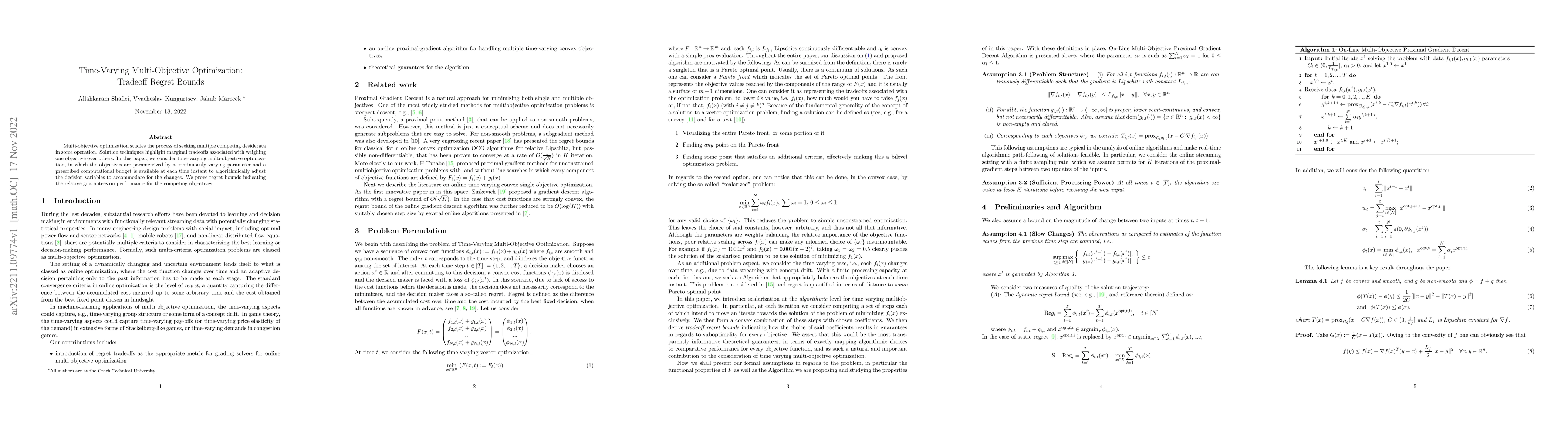Thumbnail for Time-Varying Multi-Objective Optimization: Tradeoff Regret Bounds