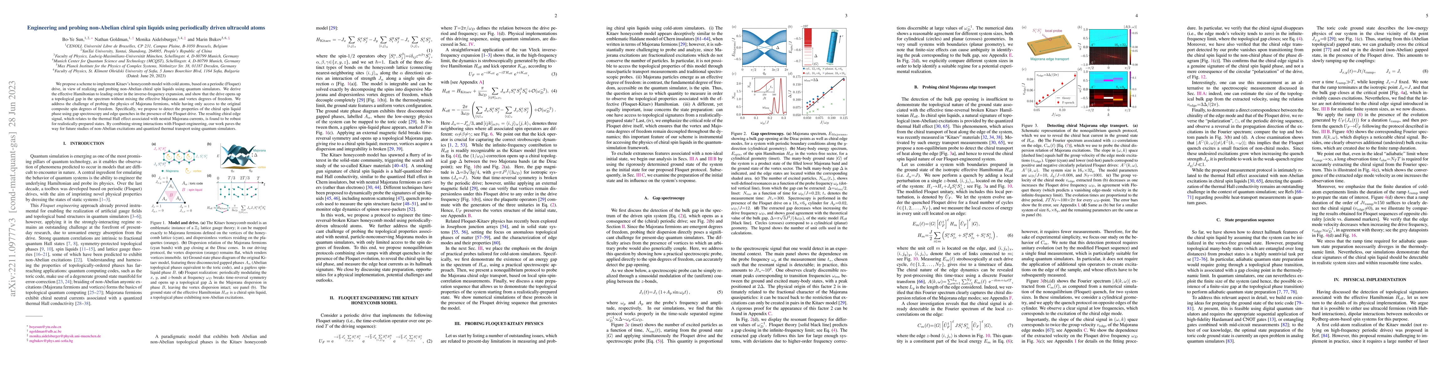Thumbnail for Engineering and probing non-Abelian chiral spin liquids using
  periodically driven ultracold atoms