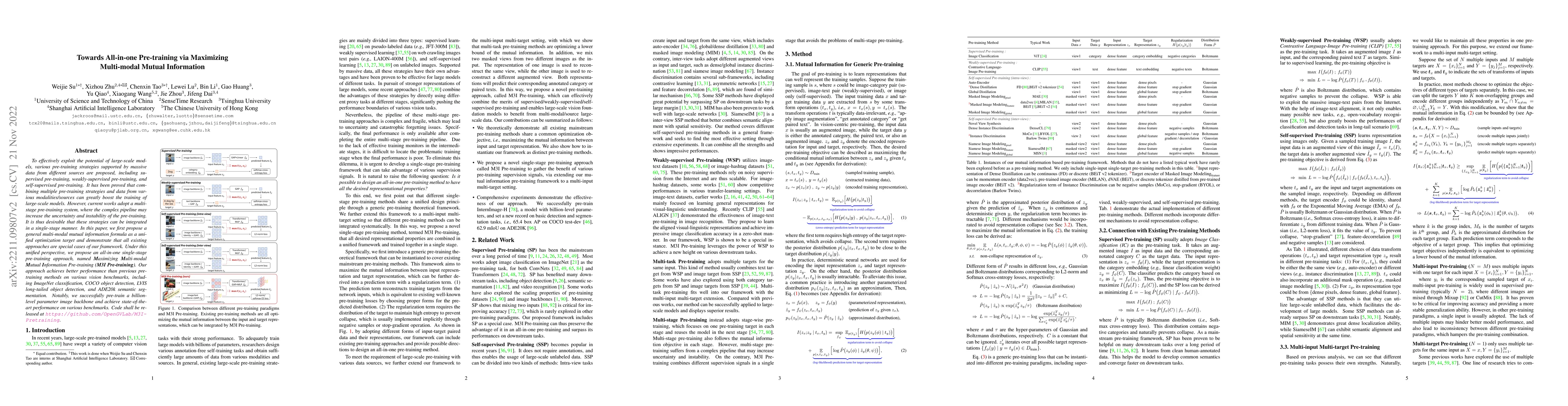Thumbnail for Towards All-in-one Pre-training via Maximizing Multi-modal Mutual
  Information