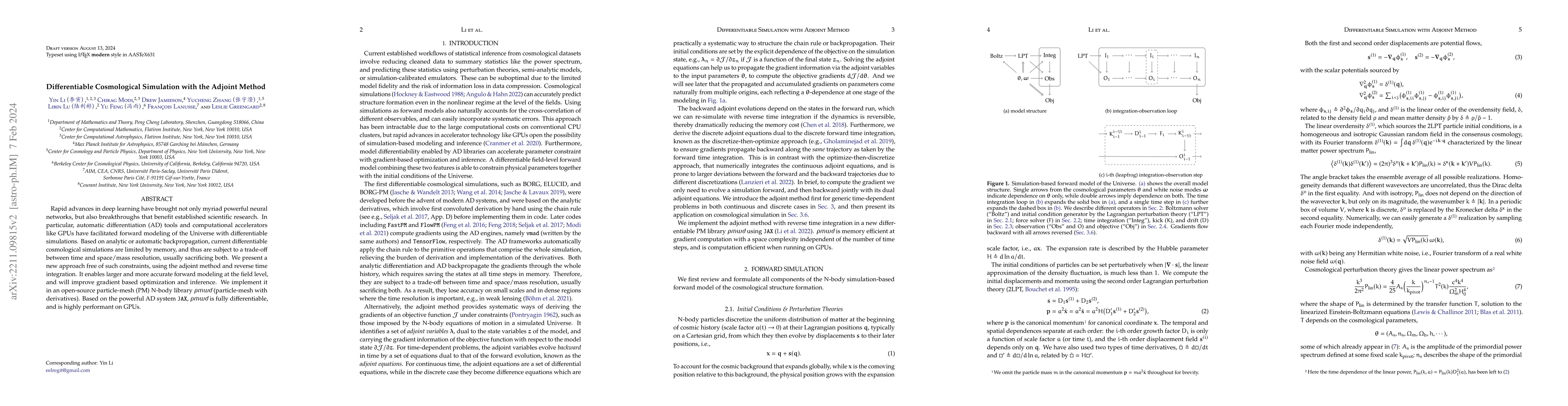 Thumbnail for Differentiable Cosmological Simulation with Adjoint Method