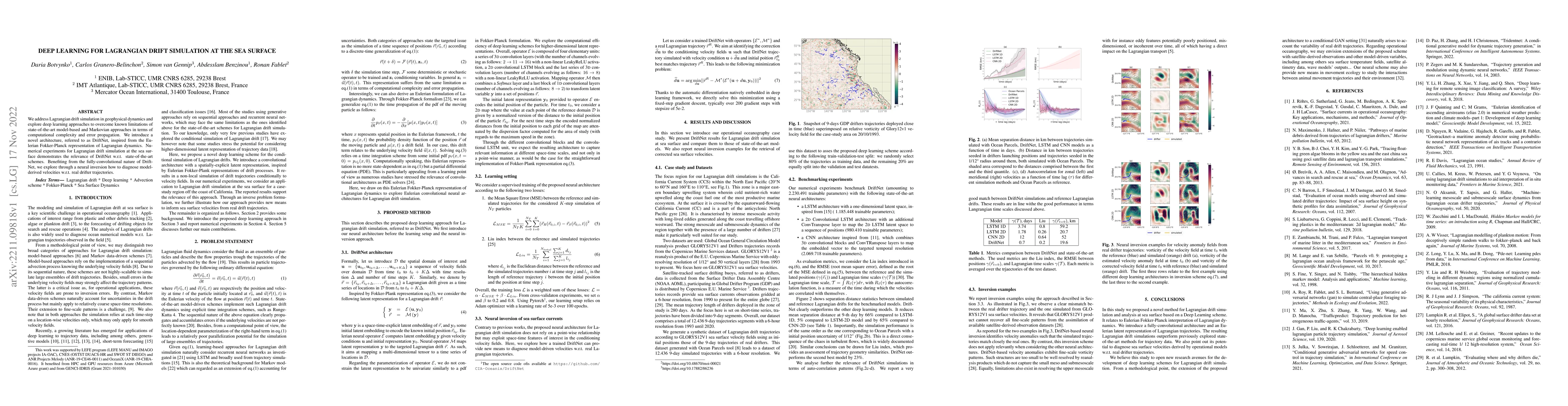 Thumbnail for Deep learning for Lagrangian drift simulation at the sea surface