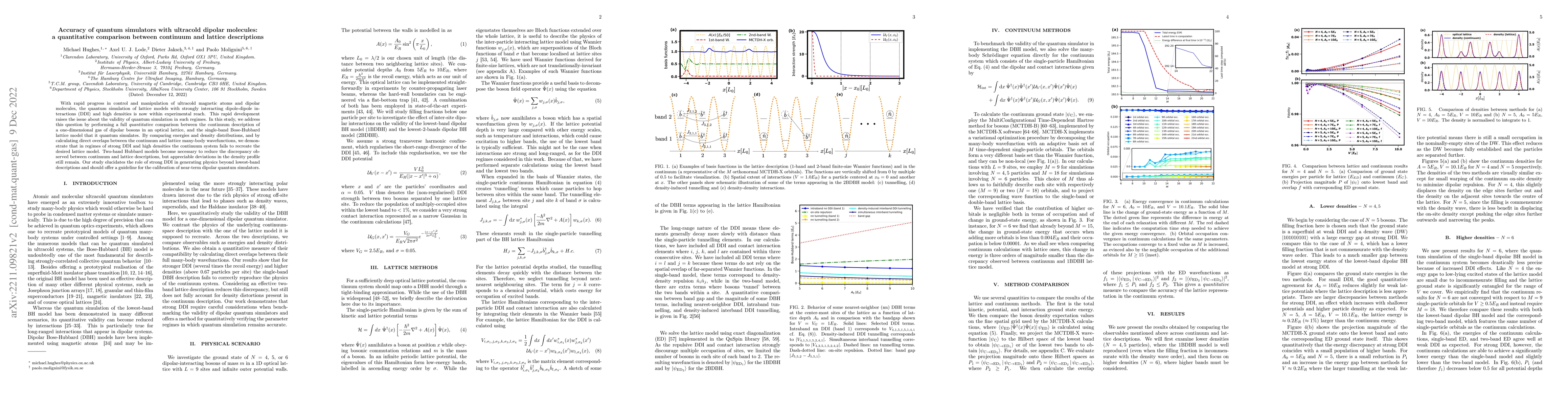 Thumbnail for Accuracy of quantum simulators with ultracold dipolar molecules: a
  quantitative comparison between continuum and lattice descriptions