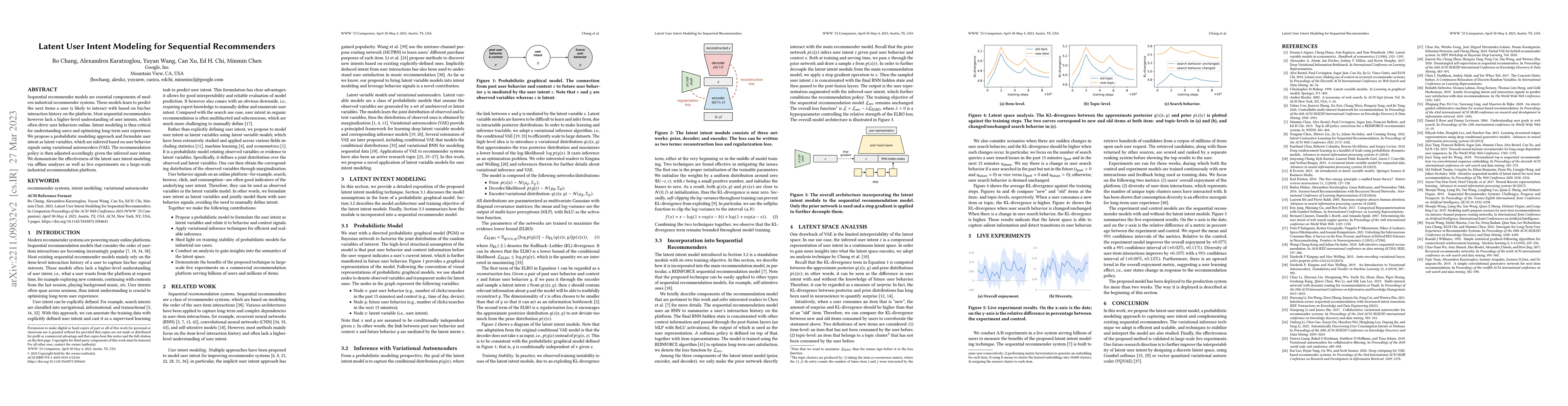 Thumbnail for Latent User Intent Modeling for Sequential Recommenders