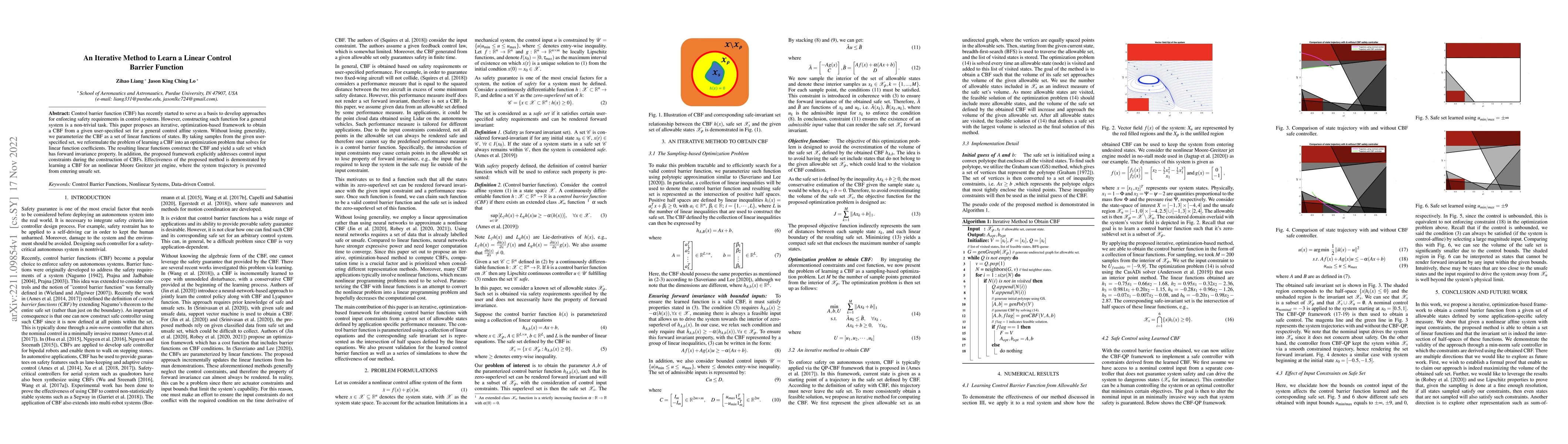 Thumbnail for An Iterative Method to Learn a Linear Control Barrier Function