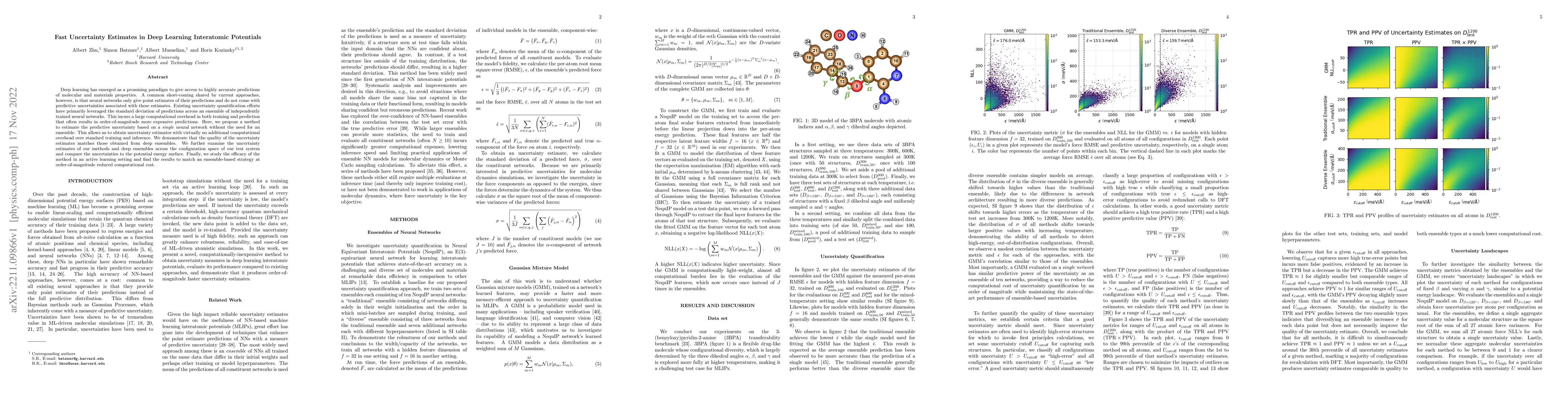 Thumbnail for Fast Uncertainty Estimates in Deep Learning Interatomic Potentials