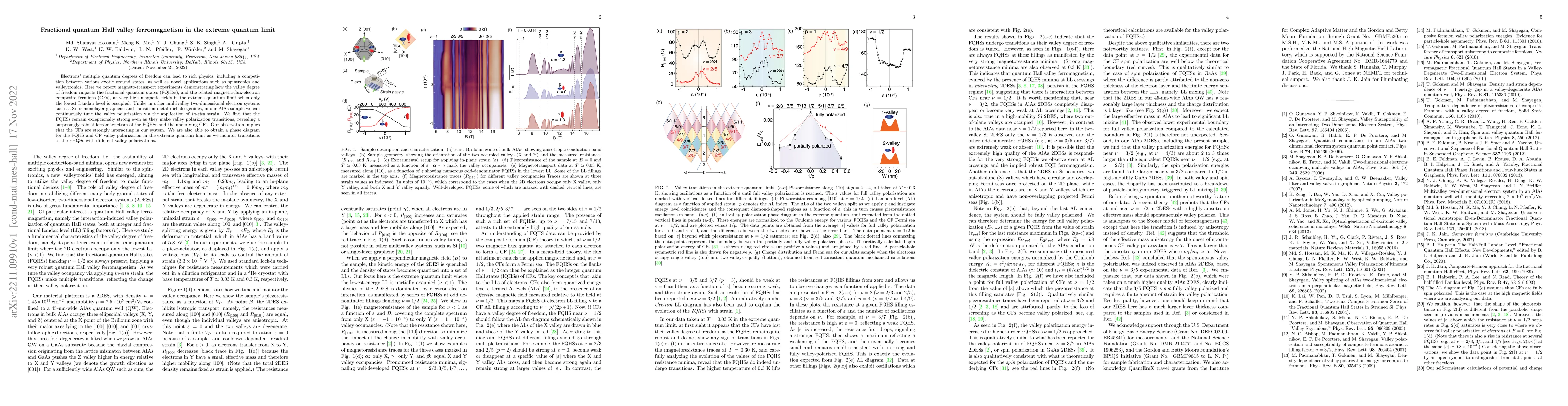 Thumbnail for Fractional quantum Hall valley ferromagnetism in the extreme quantum
  limit