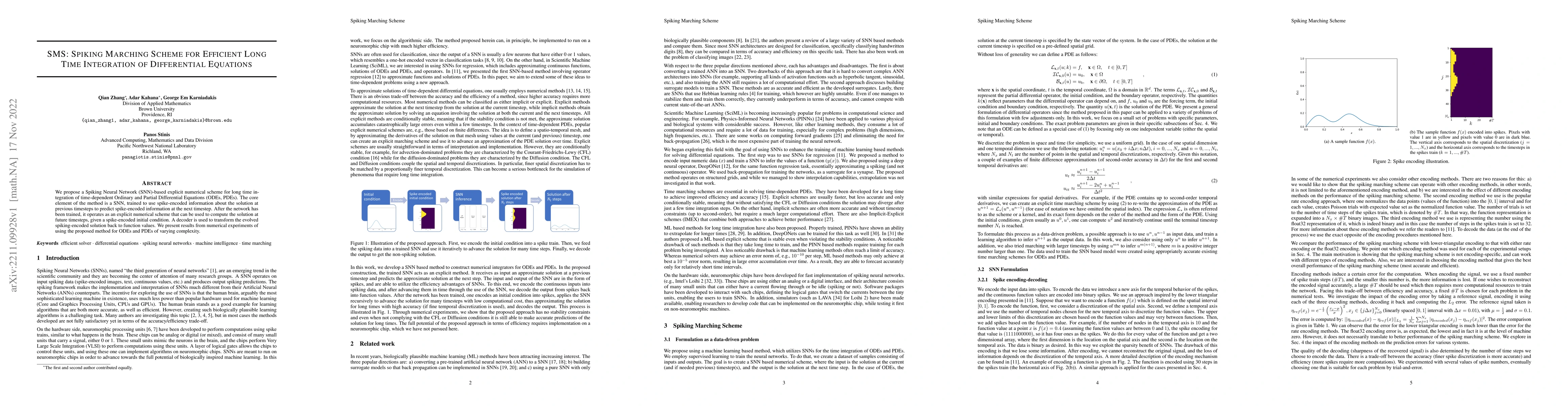Thumbnail for SMS: Spiking Marching Scheme for Efficient Long Time Integration of
  Differential Equations