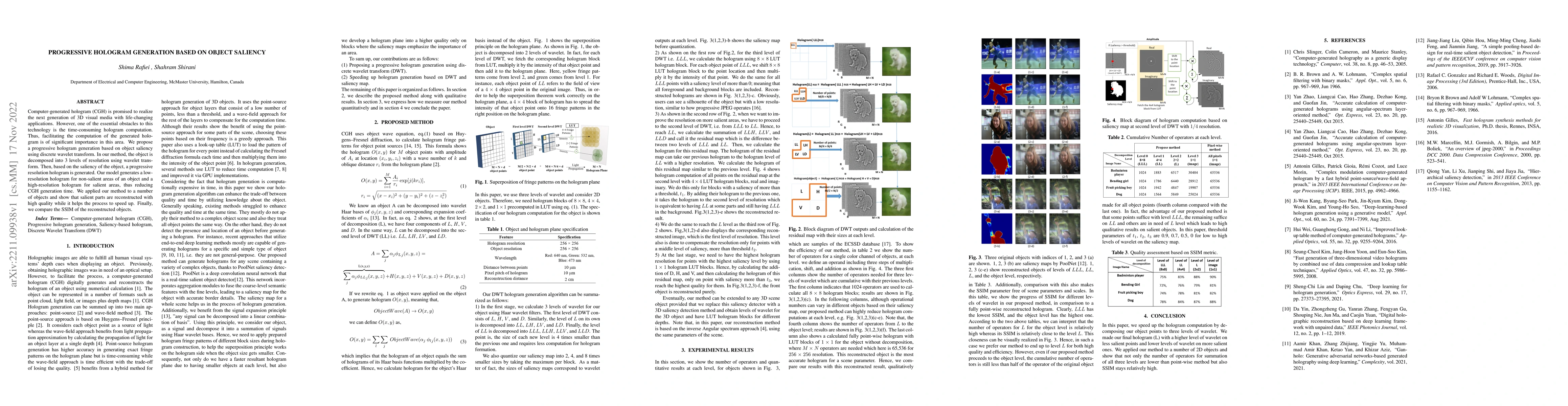 Thumbnail for Progressive Hologram Generation Based on Object Saliency