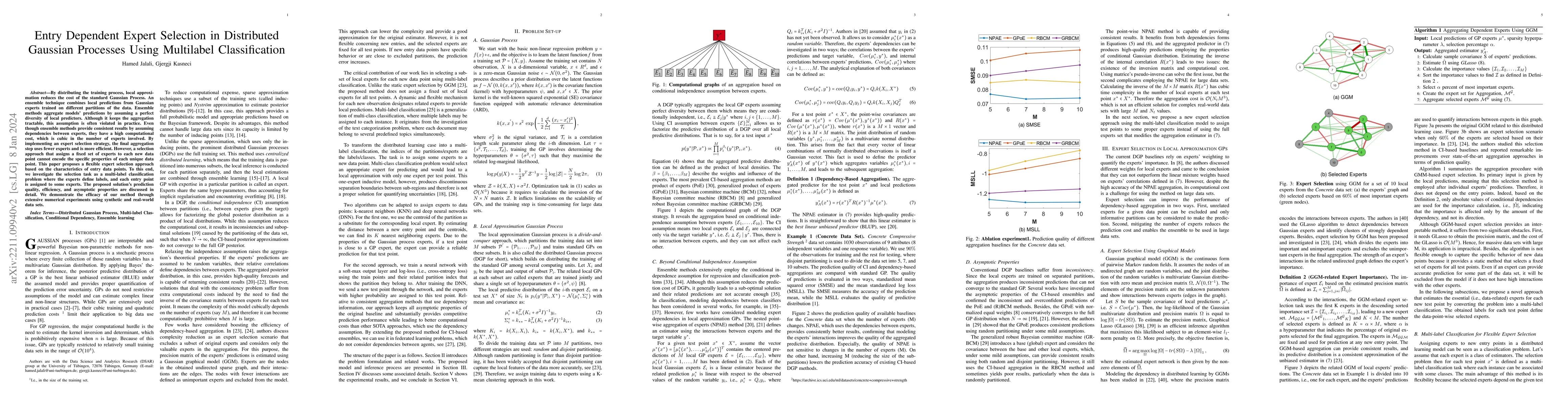 Thumbnail for Entry Dependent Expert Selection in Distributed Gaussian Processes Using
  Multilabel Classification
