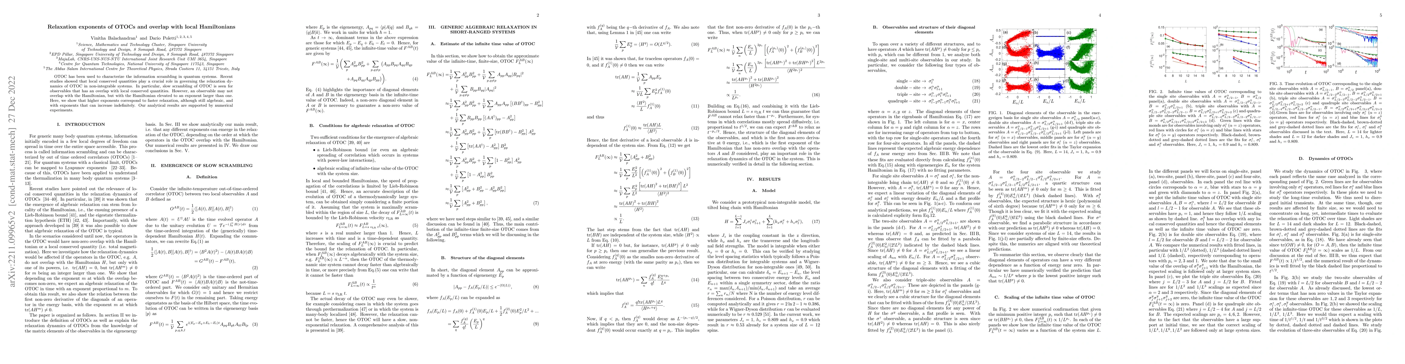 Thumbnail for Relaxation exponents of OTOCs and overlap with local Hamiltonians
