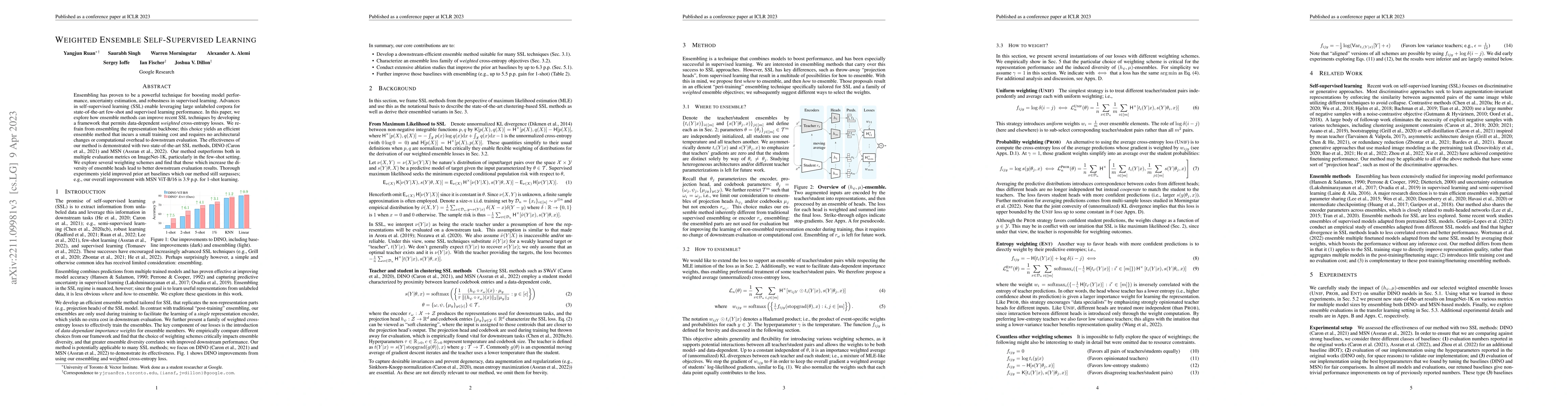 Thumbnail for Weighted Ensemble Self-Supervised Learning