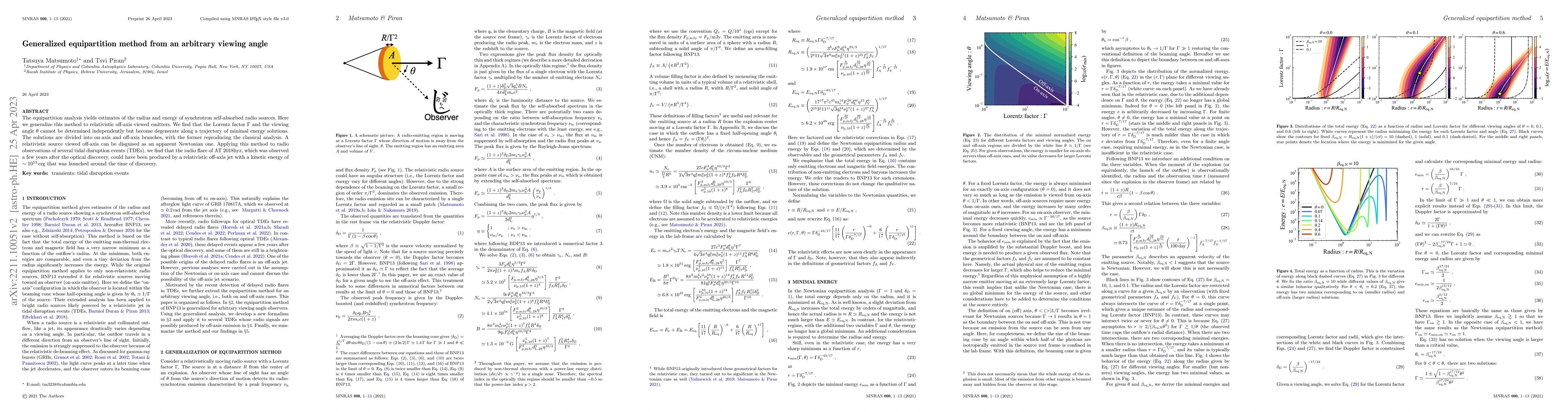 Thumbnail for Generalized equipartition method from an arbitrary viewing angle