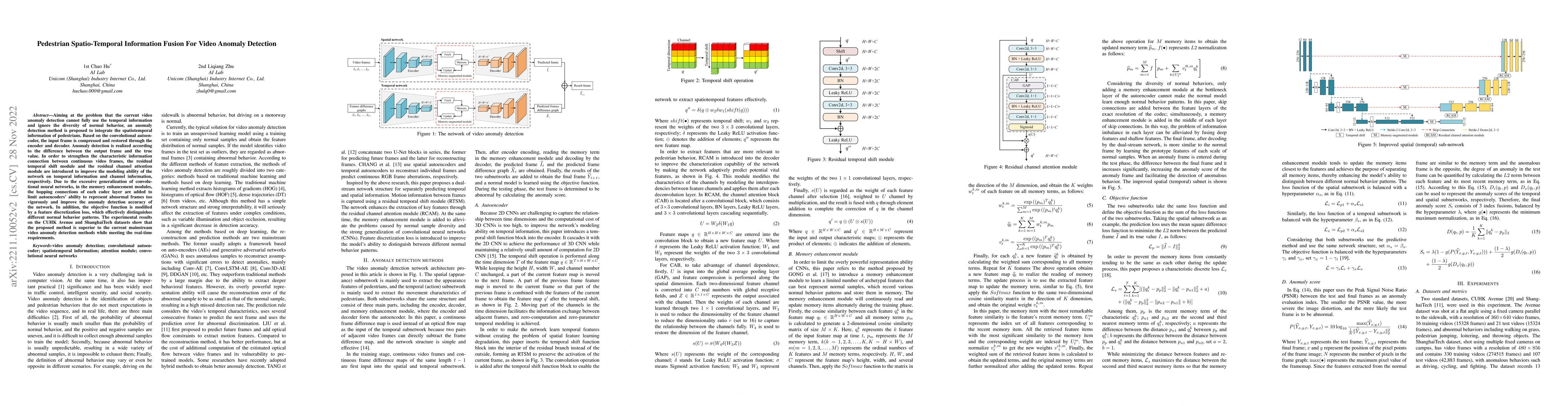 Thumbnail for Pedestrian Spatio-Temporal Information Fusion For Video Anomaly
  Detection