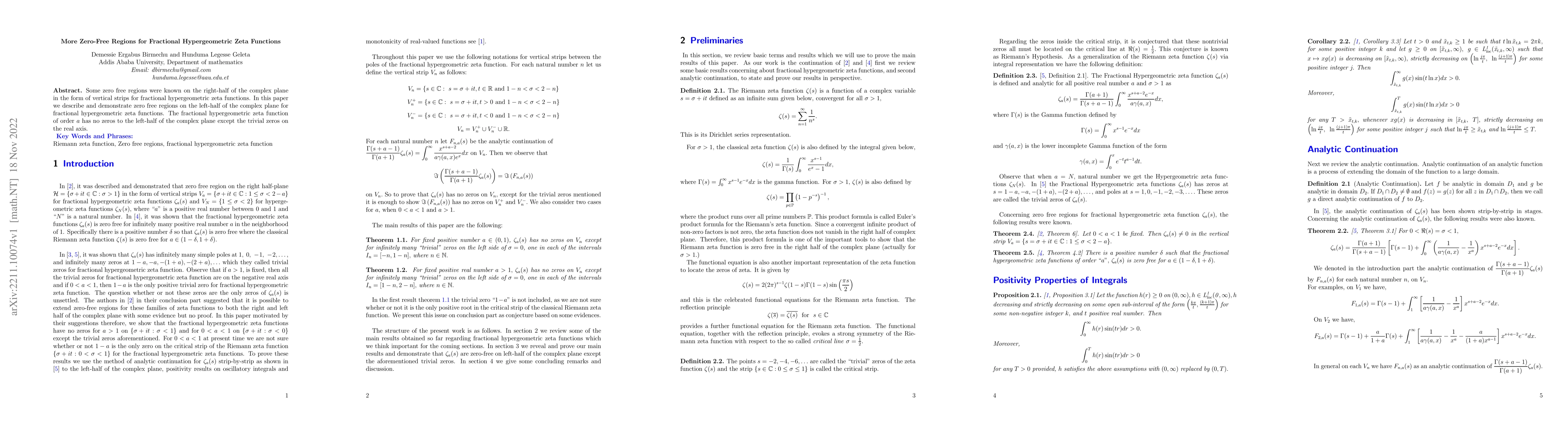 Thumbnail for More Zero-Free Regions for Fractional Hypergeometric Zeta Functions