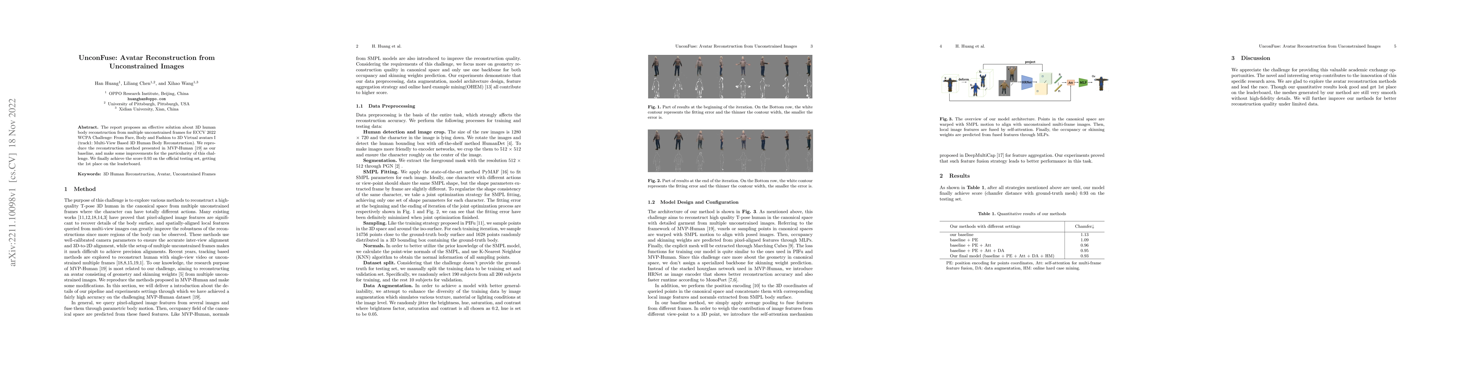 Thumbnail for UnconFuse: Avatar Reconstruction from Unconstrained Images