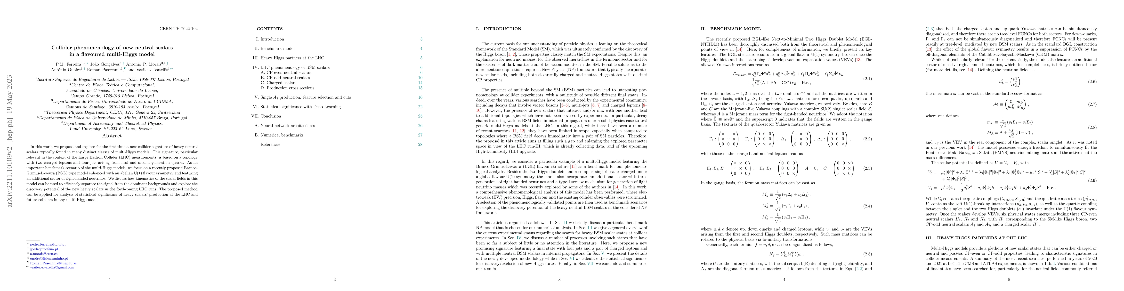 Thumbnail for Collider phenomenology of new neutral scalars in a flavoured multi-Higgs
  model