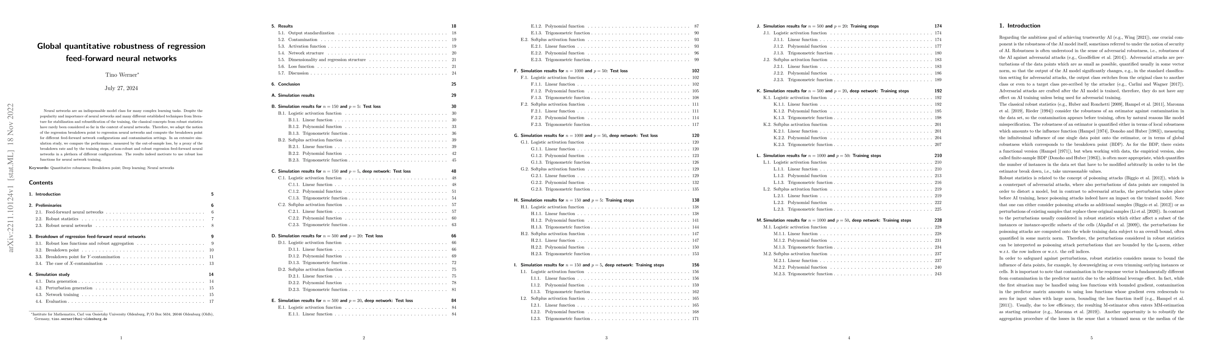 Thumbnail for Global quantitative robustness of regression feed-forward neural
  networks