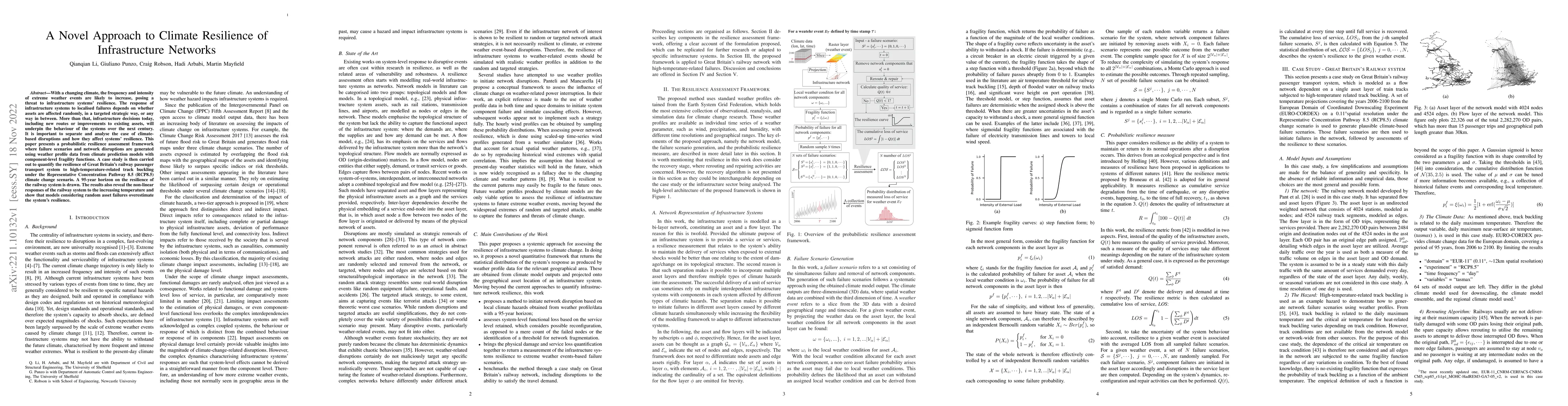 Thumbnail for A Novel Approach to Climate Resilience of Infrastructure Networks