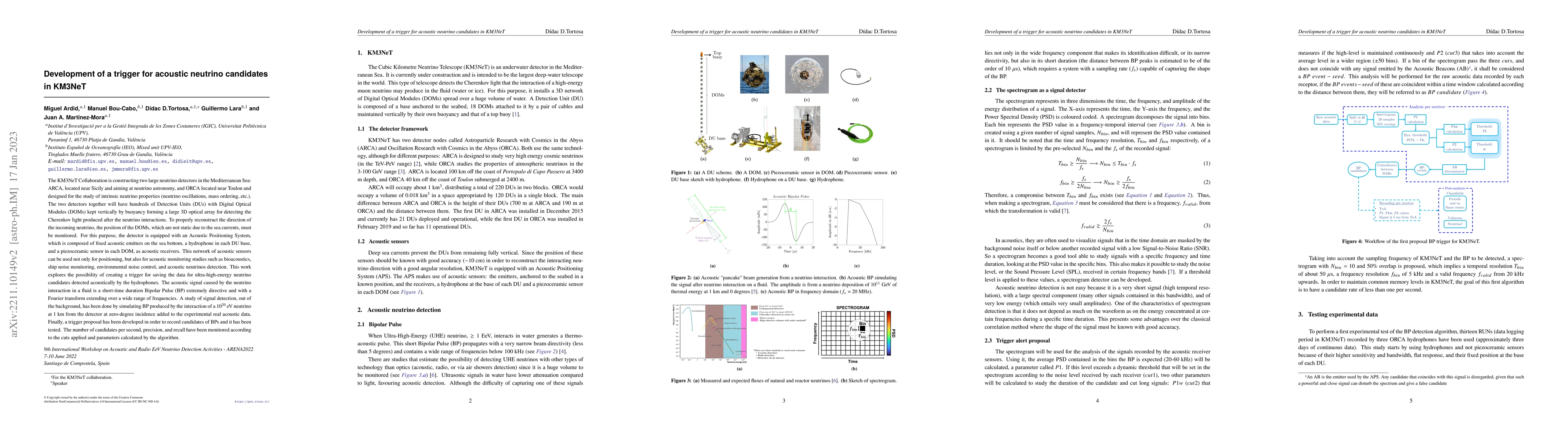 Thumbnail for Development of a trigger for acoustic neutrino candidates in KM3NeT