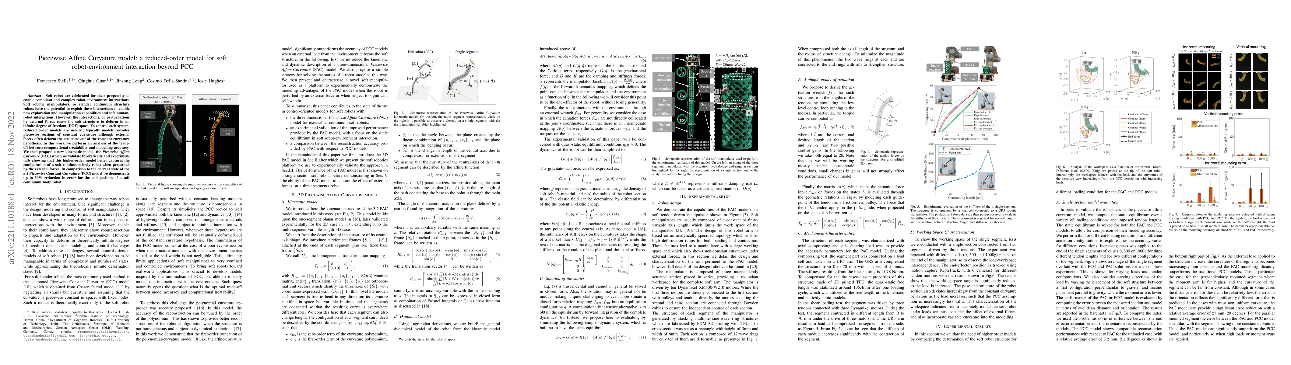 Thumbnail for Piecewise Affine Curvature model: a reduced-order model for soft
  robot-environment interaction beyond PCC