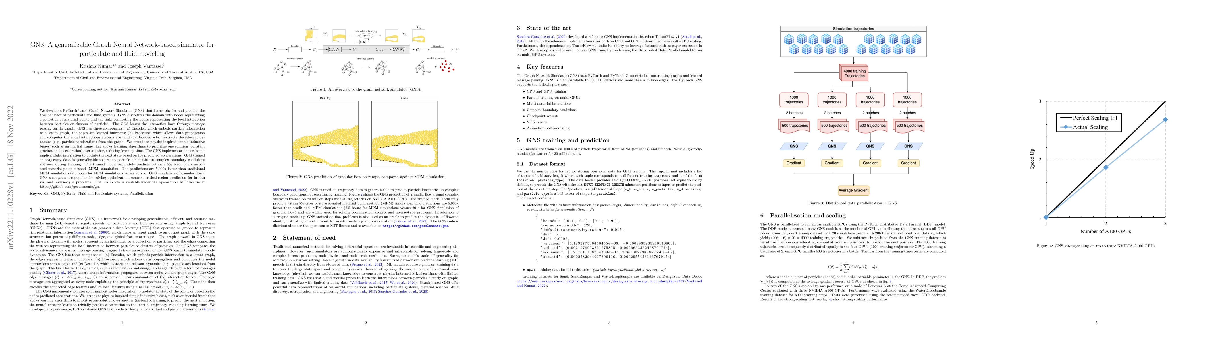 Thumbnail for GNS: A generalizable Graph Neural Network-based simulator for
  particulate and fluid modeling