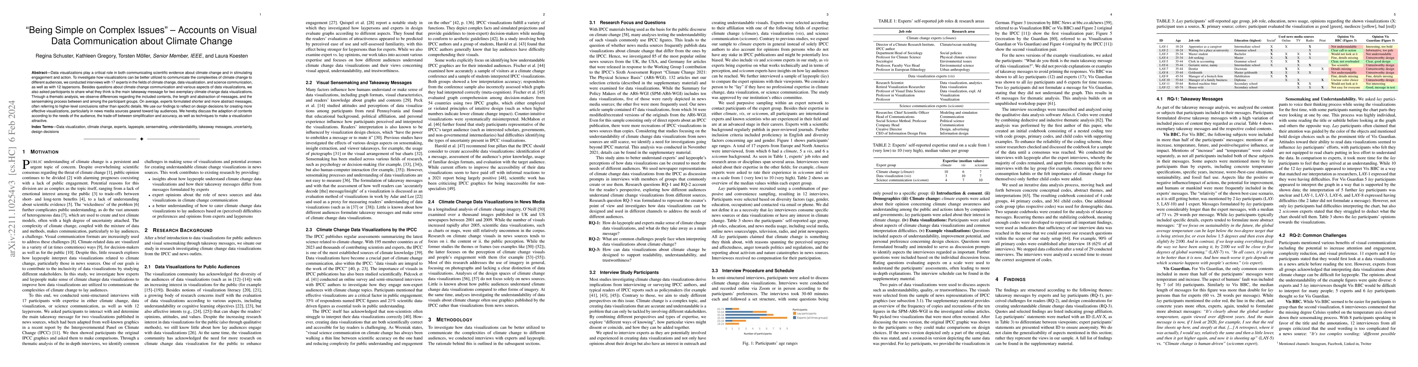 Thumbnail for "Being Simple on Complex Issues" -- Accounts on Visual Data
  Communication about Climate Change