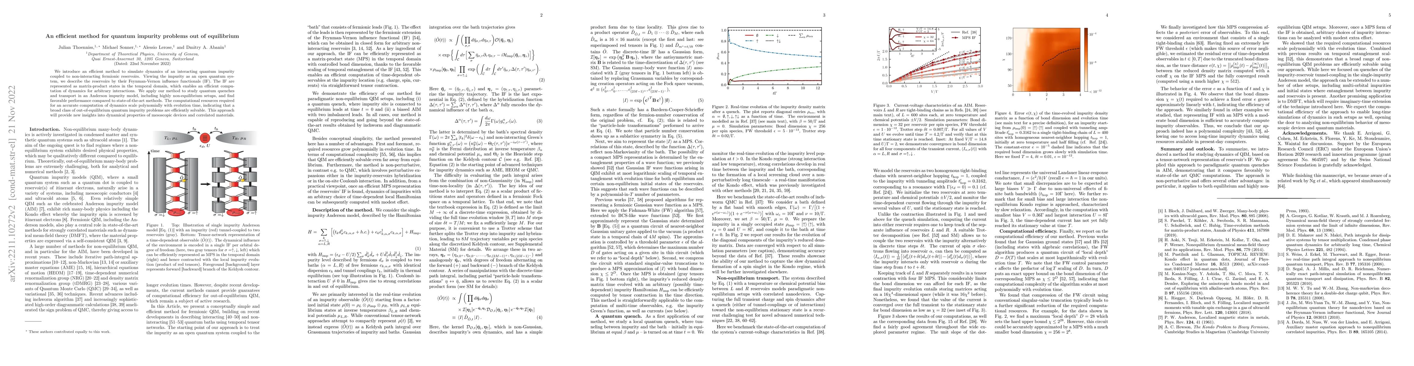 Thumbnail for An efficient method for quantum impurity problems out of equilibrium