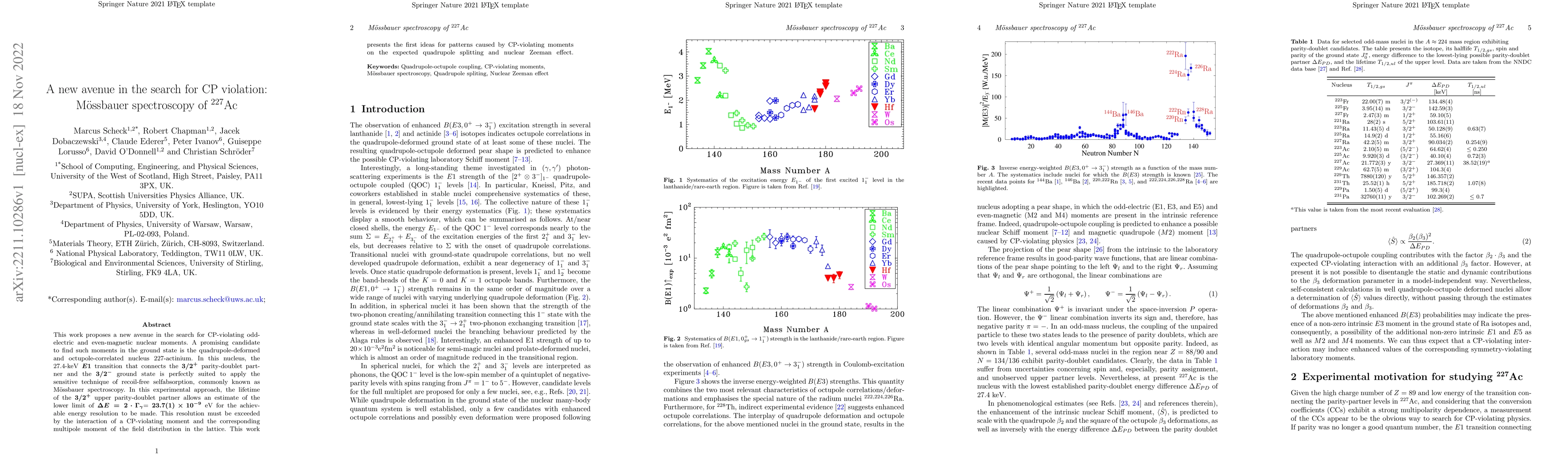 Thumbnail for A new avenue in the search for CP violation: Moessbauer spectroscopy of
  227-Ac