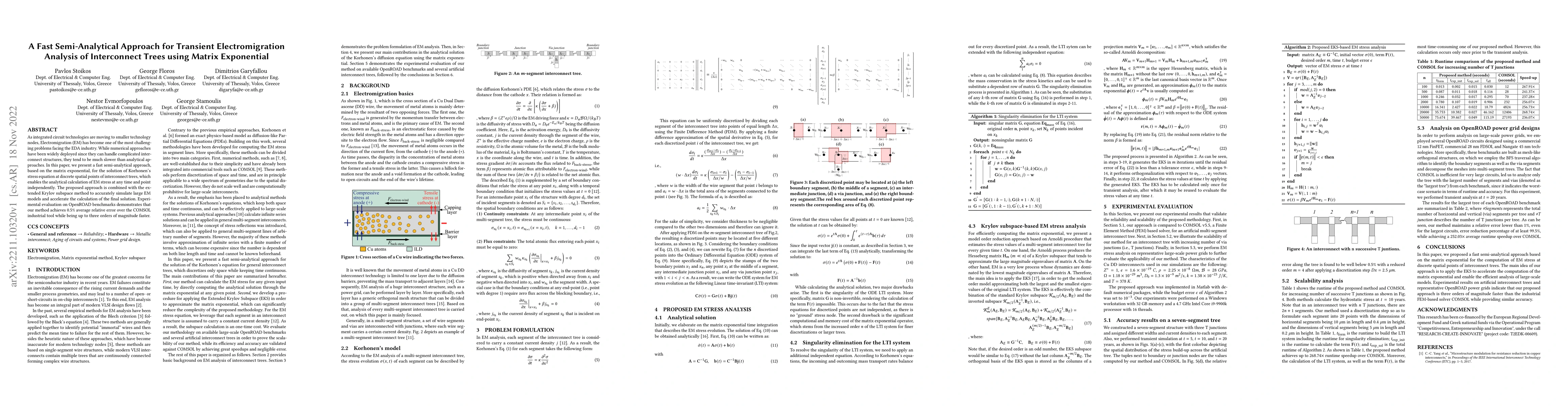 Thumbnail for A Fast Semi-Analytical Approach for Transient Electromigration Analysis
  of Interconnect Trees using Matrix Exponential